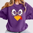 thumbnail image 2 of HNMKIU Chandail en Molleton Surdimensionné Femme Mignon Dinde Imprimé Action de Grâce Col Rond Chandail en Molleton Ajusté Chandail Tops Décontracté Manches Longues Chemises d'Entraînement Amples Blouse Tops Décontracté Manches Longues Chemises d'Entraînement, 2 of 4
