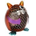 thumbnail image 3 of Hucha de Metal con forma de gato para adultos, hucha de animales coloreada a mano con tapón de goma para el hogar, sala de estar, estantería, 3 of 5
