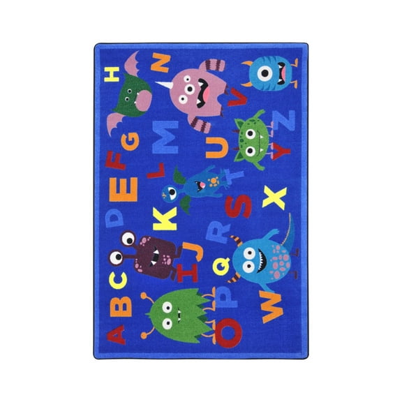 Monster Mash 7'8" x 10'9" area rug in color Multi