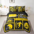 thumbnail image 2 of Erosebridal 7 Piece Bed in a Bag Queen Size Comforter Set Rugby Bedding Set,Football Reversible Bed Set,Sports Fan Comforter with Sheet Set,All Season, 2 of 5
