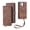 Coffee, variant on Suitable for IPhone13Pro/IPhone13Promax/IPhone13mini Wallet Phone Case iPhone13 Lanyard Case Split Multi-function Flip Leather Case