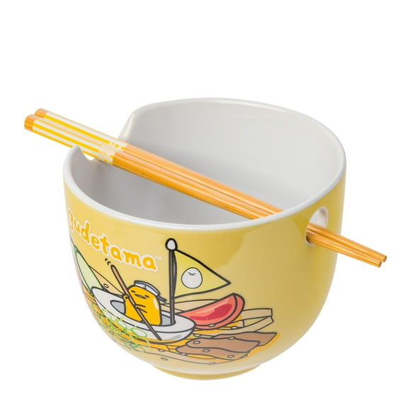 Cuenco de arroz con fideos ramen de cerámica Silver Buffalo Gudetama, 600 ml