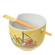 thumbnail image 1 of Cuenco de arroz con fideos ramen de cerámica Silver Buffalo Gudetama, 600 ml, 1 of 5