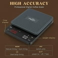 thumbnail image 3 of JOYHILL Coffee Scale with Timer, 3kg/0.1g High Precision Espresso Scale, Digital Coffee Scale for Pour Over Drip with LED Display, 3 of 8