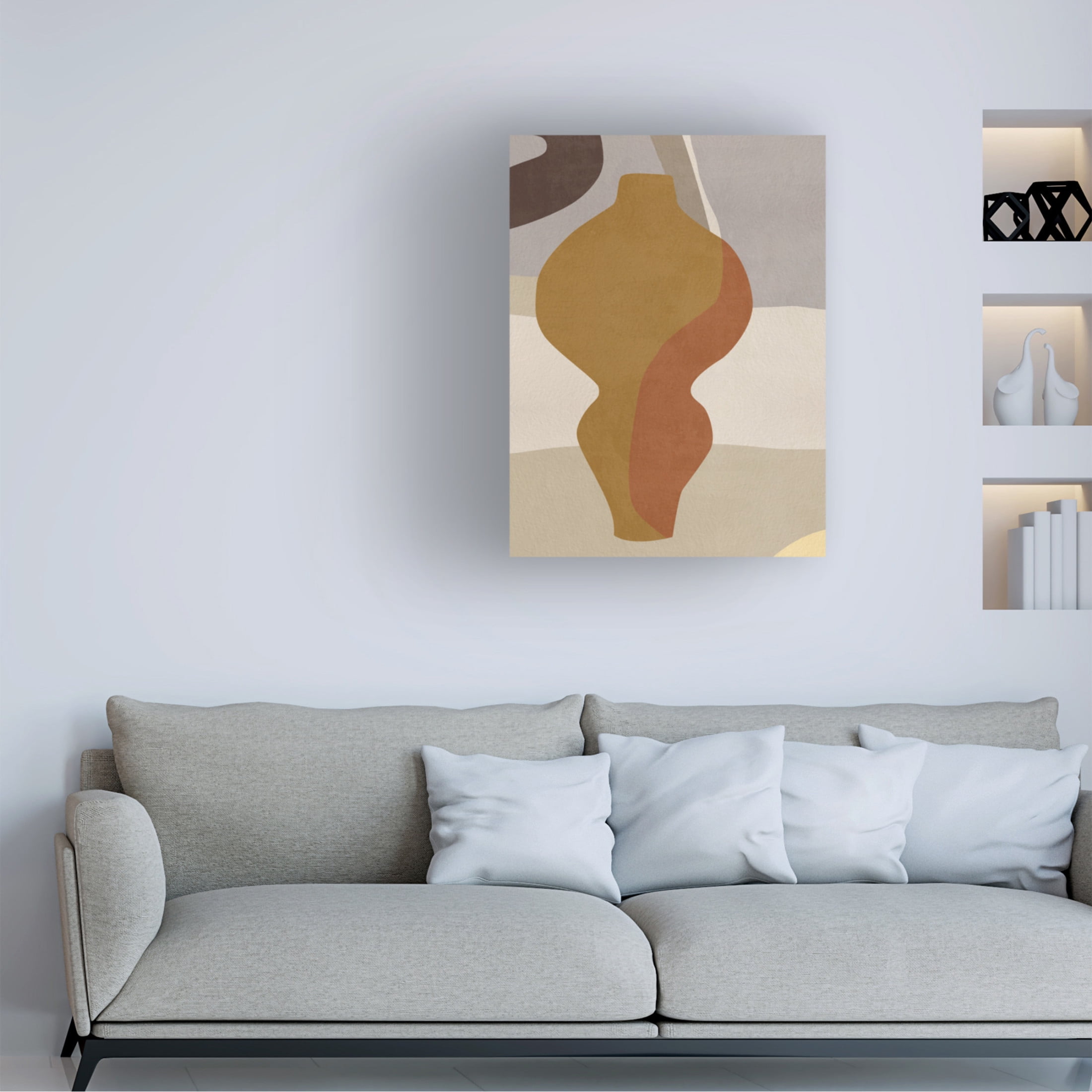Trademark Fine Art Melissa Wang Cubist Vase III Canvas Wall Art