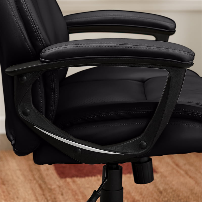 Serta Executive Office Chair In Black Bonded Leather Walmart Com Walmart Com