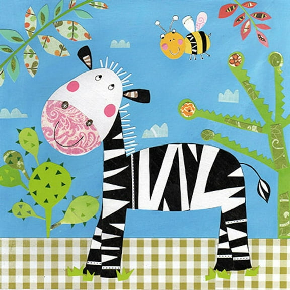 Happy Zebra Kids Party - Decorative Lunch Paper Napkins 100pcs - Perfect for Decoupage, Kids Party, Birthday, Special Occasions, Weddings