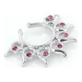 thumbnail image 1 of Non-Piercing Half Heart Nipple Shield w/ Gems, 1 of 1