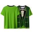 thumbnail image 5 of St Patricks Day Shirts for Men Clover Graphic T Shirt Round Neck Short Sleeve Blouse Novelty Funny Print T Shirts Summer Basic Tops, 5 of 8