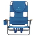 thumbnail image 4 of Open Box Ostrich Midsize Face Down Backpack Beach Chair with Face Hole, Blue, 4 of 12