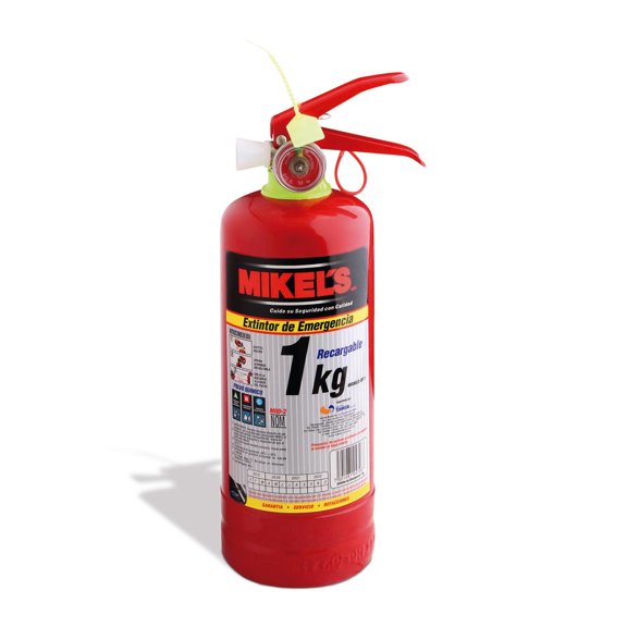 Extintor de Emergencia Recargable 1 Kg MIKELS  .