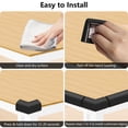thumbnail image 3 of Furniture Edge and Corner Guards, Baby Proofing Edge Safety Gurards with 3M Tape, 16.4ft Table Corner Protector for Chair Desk Coffee, Black, 3 of 8