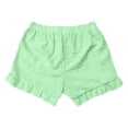 thumbnail image 6 of KHONTS Women's Summer Pajama Boxer Shorts Ruffle Spring Sleepwear Textured Casual Beach Pj Bottoms Green M, 6 of 7
