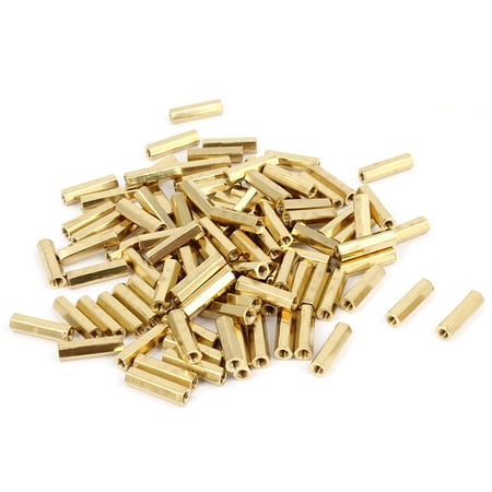 Net Nuts - 100 Pcs M2 11mm Hexagonal Net Nut Female Brass Standoff Spacer for CCTV Camera