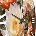 thumbnail image 3 of Designart "Coral Cactus love expression" Floral Oversized Wall Clock, 3 of 5