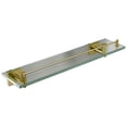 thumbnail image 3 of Ico Bath V6276 Crater 21" Brass Bathroom Shelf - Chrome, 3 of 4