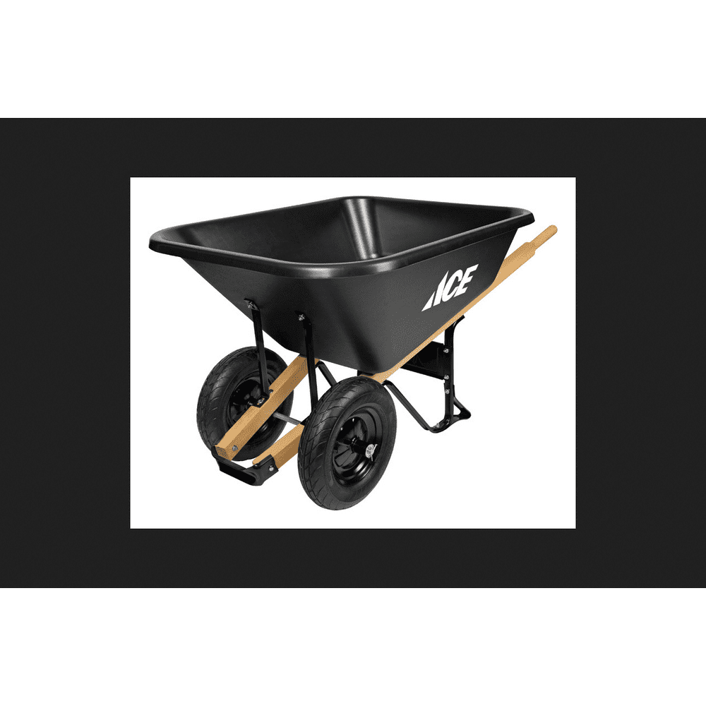 Ace Poly Dual Wheel Wheelbarrow 8 cu. ft.