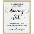 thumbnail image 2 of A Little Treat For Your Dancing Feet Wedding Sign Dance Floor Decor Party Print Signage, 2 of 2
