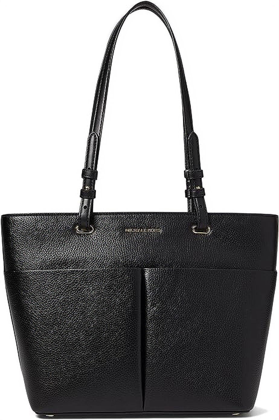 MICHAEL Kors Bedford Tote Top Zip Black Leather 30F2GBFT2L 001 Pockets Walmart