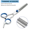 thumbnail image 3 of 7 in 1 Dog Grooming Scissors Kit Curved Dog Scissors with Safety Round Tip 4CR Coated Professional Stainless Steel Heavy Duty Pet Shears for Dogs Cats, 3 of 7