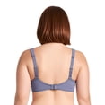 thumbnail image 4 of Curve Muse Women's Plus Size Unlined Underwire Lace Bra with Cushion Straps-2PK-NUDE,DUSTY BLUE-48C, 4 of 6