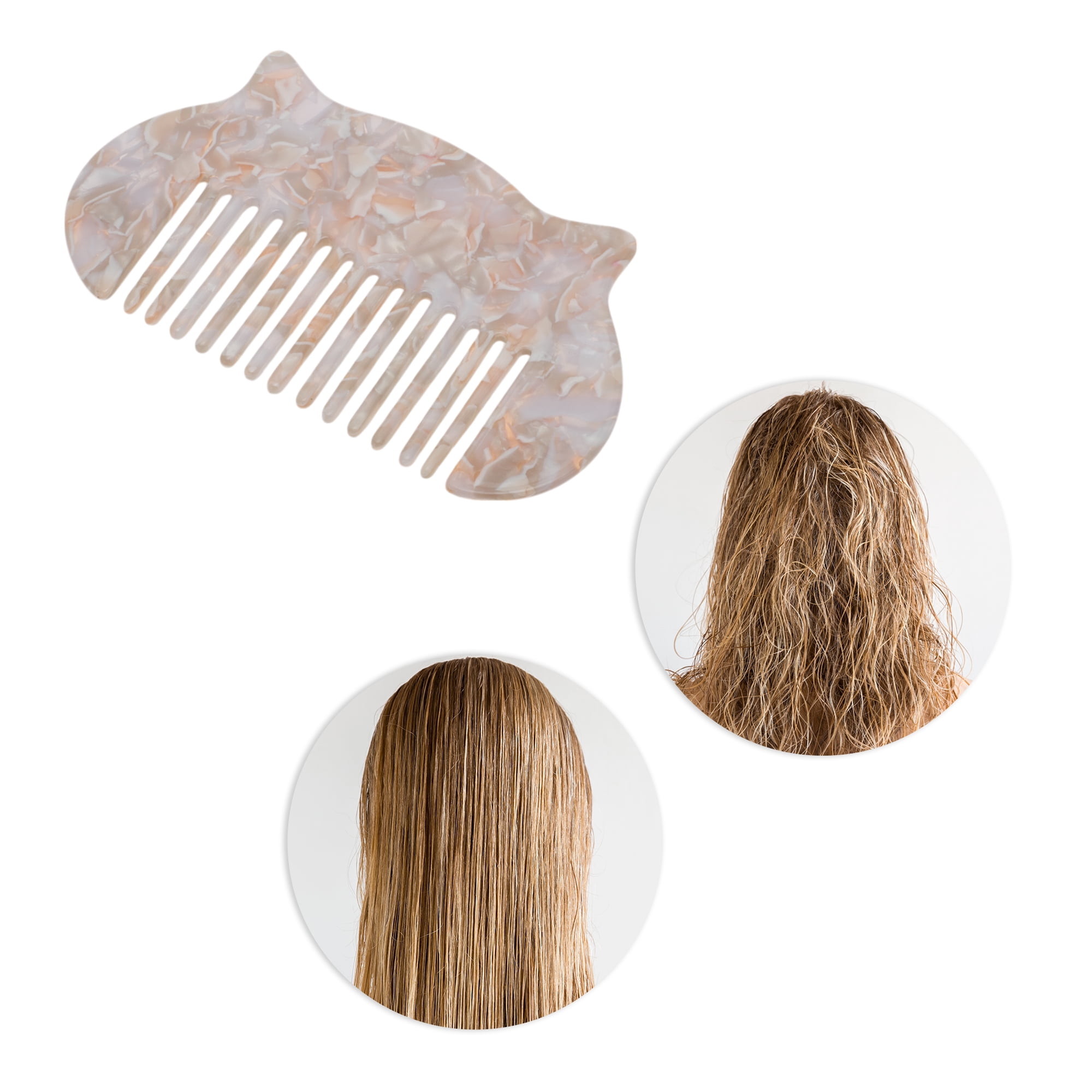 Unique Bargains 1 Pc Durable Cat Hair Comb Designed for All Hair Types Gray, Purple