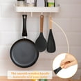 thumbnail image 5 of Austok 4Pcs Cooking Spoon and Rice Scooper Set Silicone Spatula Spoon with Wooden Handle and Hanging Hole Silicone Rice Spatula Dishwasher Safe for Serving Mixing Scraping, 5 of 8
