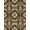 Brown Tan Ivory, Pattern 17, variant on ODIKA 8'x10' Washable Area Rug Non-Slip Chair-Friendly Mat Spotted Mosaic Tonal Patchwork Blocks Brindle Bold Cow Print Refined Structured for Dining Room, Large Office, Lounge