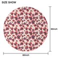 thumbnail image 6 of Pioneer Flower Floral Print Pattern Round Tablecloth 60"x60",Wrinkle Wipeable Table Cloth for Kitchen Dining Room Picnic Patio Party, 6 of 6