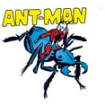 thumbnail image 2 of Men's Marvel Ant-Man Vintage Ant Rider Cartoon  Baseball Graphic Tee White/Black Small, 2 of 4