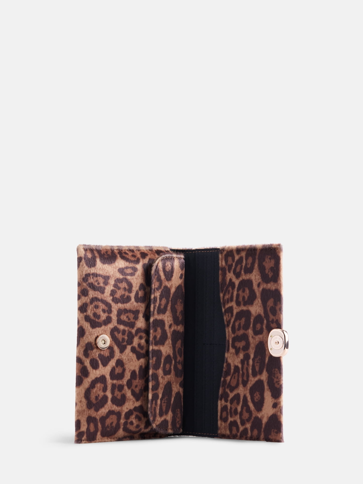 Scenario Women's Bifold Clutch Wallet, Leopard