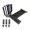 Black, variant on Vertical Graphics Card Holder Bracket GPU Mount Video Card VGA Support Holder