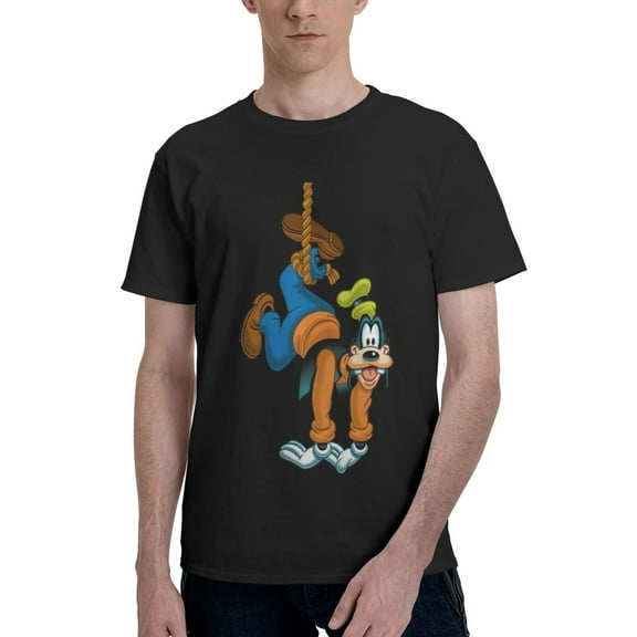 Men's Goofy Cartoon (12) Basic Short Sleeve T-Shirts Tee Tops T Shirt 4XL