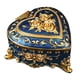thumbnail image 3 of Caja de joyería Yuyangstore de corazón decorativa portátil de metal azul, 3 of 8