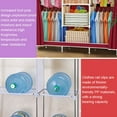 Portable Closet Storage Organizer Wardrobe Clothes Rack with Shelves