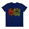 thumbnail image 1 of Playera Para Niño Jurassic World Jurassic World Cuello Redondo Manga Corta Talla 6 Azul Marino, 1 of 2