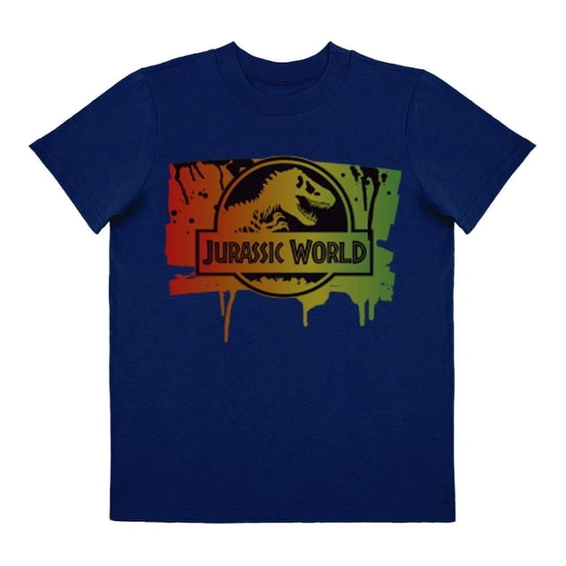 Playera Para Niño Jurassic World Jurassic World Cuello Redondo Manga Corta Talla 6 Azul Marino