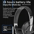thumbnail image 4 of 9D Surround Sound Wireless Headphones, Deep Bass and Hi-Fi Stereo Sound, Wired Option, Foldable Design, Type-C Connector - Comfortable Earmuffs, Soft Ear Cushions, Four Stylish Colors to Choose From, 4 of 7