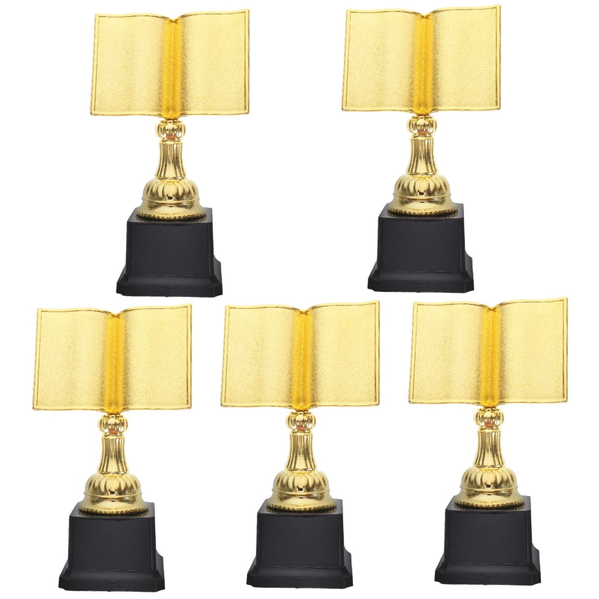 5pcs Delicate Competition Trophy Reading Activity Trophy Chic Trophy Desktop Awards Trophy