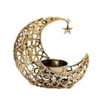 thumbnail image 2 of Homeer Candle Holder Candle Stand Tea Light Stand Candlestick Holder Hollow-out Design Heat Resistant High Stability Reusable Modern Crescent Moon Shaped, 2 of 7