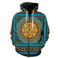 thumbnail image 1 of Sudadera con capucha y cremallera de lujo con estampado dorado para hombre, estilo hip hop, ropa de calle para adolescentes, gran tamaño, con estampado 3D, gran oferta 2024, con chaquetas con capucha., 1 of 6