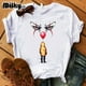 thumbnail image 5 of Camiseta personalizada de película de payaso de terror para mujer, ropa con estampado de Stephen King, Pennywise, Tops para mujer 2024, 5 of 5