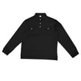 thumbnail image 2 of Polo Shirt Men Long Sleeve Button Tees Shirt Basic Black Mens Casual Clothing, 2 of 6