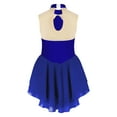 thumbnail image 4 of iiniim Kids Girls Figure Ice Skating Sequin Dance Dress Sleeveless Mesh Tutu Dress, 4 of 7