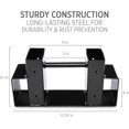 thumbnail image 4 of RightHand Adjustable Firewood Storage Bracket Kit – Sturdy Rack Holds Stacked Fire Logs & Adjusts to Any Length – Customize to Fit Your Indoor Or Outdoor Space – Durable Black Powder-Coated Steel, 4 of 9