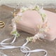 thumbnail image 4 of Corona de flores de boda para mujer, diadema con corona floral de cinta, accesorios para el cabello de flores para ceremonia nupcial Baby Shower fiesta de fotos de maternidad, 4 of 5