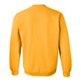 thumbnail image 4 of Gildan Fleece Crewneck Sweatshirt, Cozy Pullover Sweater for Men, Basic Jumper, 8 oz. 50-Cotton / 50-Polyester in Gold & Purple, Pack of 2- Size S, 4 of 5