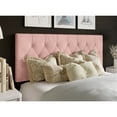 thumbnail image 3 of Home Design Concetta Queen Adjustable Tufted Headboard, Pink Velvet with Diamond Button Tufting, Modern Bedroom Furniture, 3 of 5