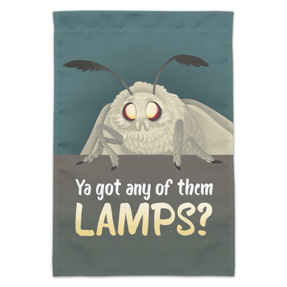 Moth Lamp Meme Garden Yard Flag