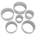 thumbnail image 2 of Joernso 6Pcs/Set Round Plastic Scalloped Fluted Cookie Pastry Biscuit Cutter Cake Decor, 2 of 2